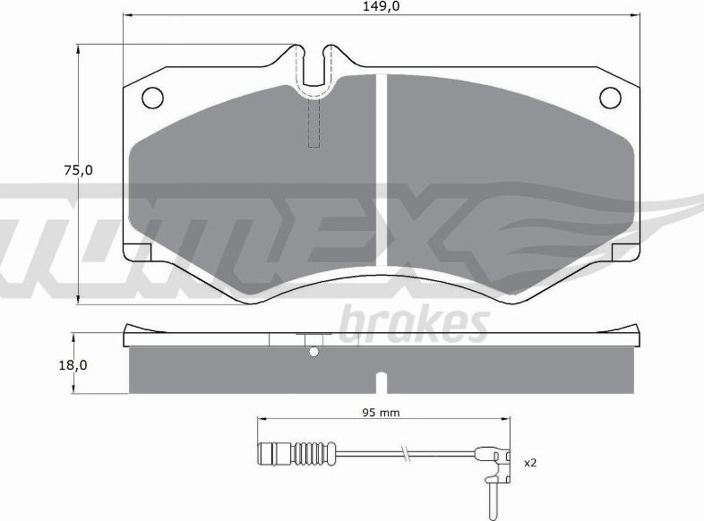 TOMEX brakes TX 10-201 - Kit de plaquettes de frein, frein à disque cwaw.fr