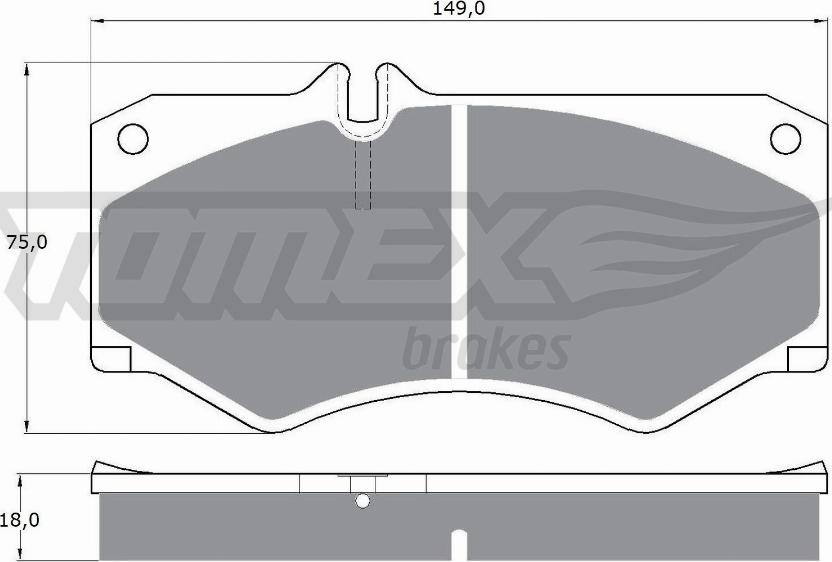 TOMEX brakes TX 10-20 - Kit de plaquettes de frein, frein à disque cwaw.fr