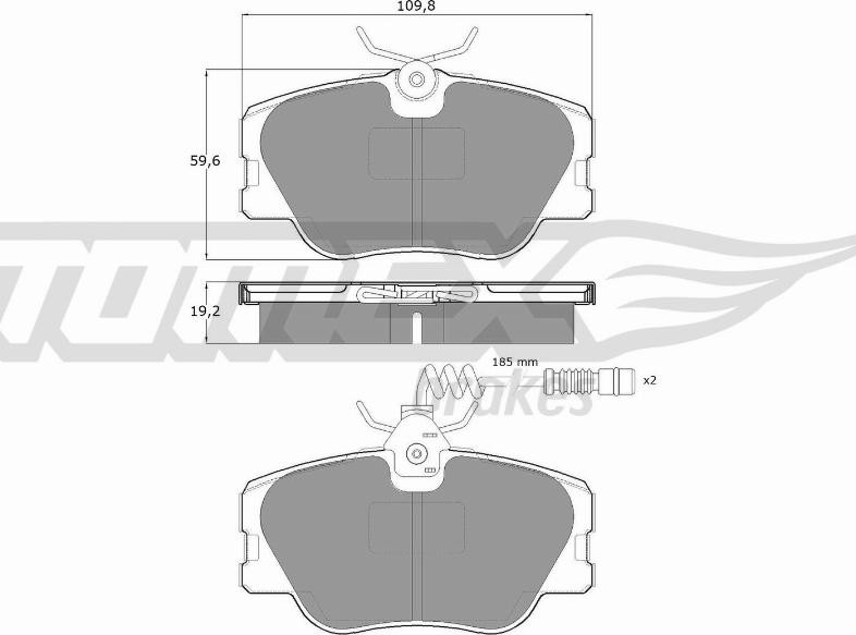 TOMEX brakes TX 10-211 - Kit de plaquettes de frein, frein à disque cwaw.fr