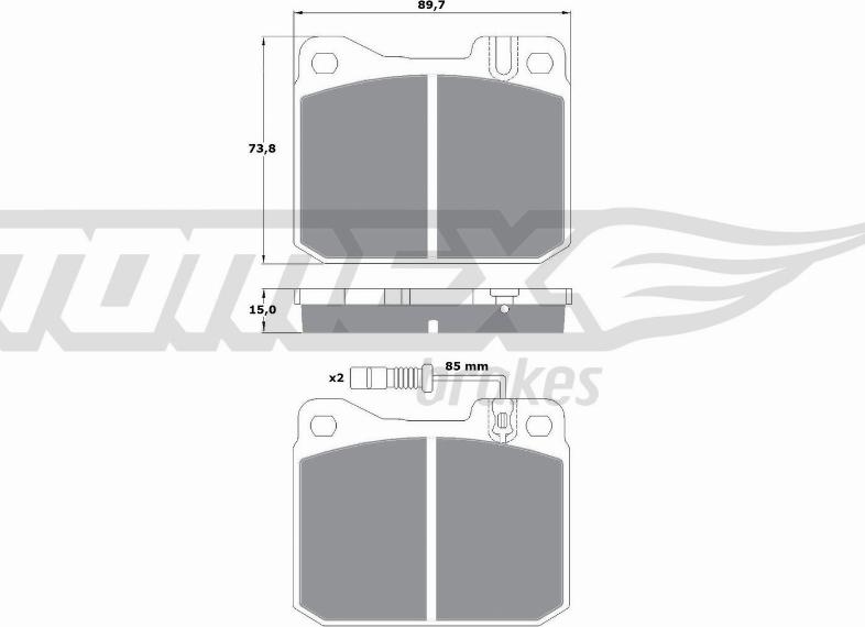 TOMEX brakes TX 10-221 - Kit de plaquettes de frein, frein à disque cwaw.fr