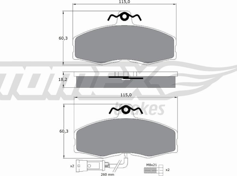 TOMEX brakes TX 10-271 - Kit de plaquettes de frein, frein à disque cwaw.fr