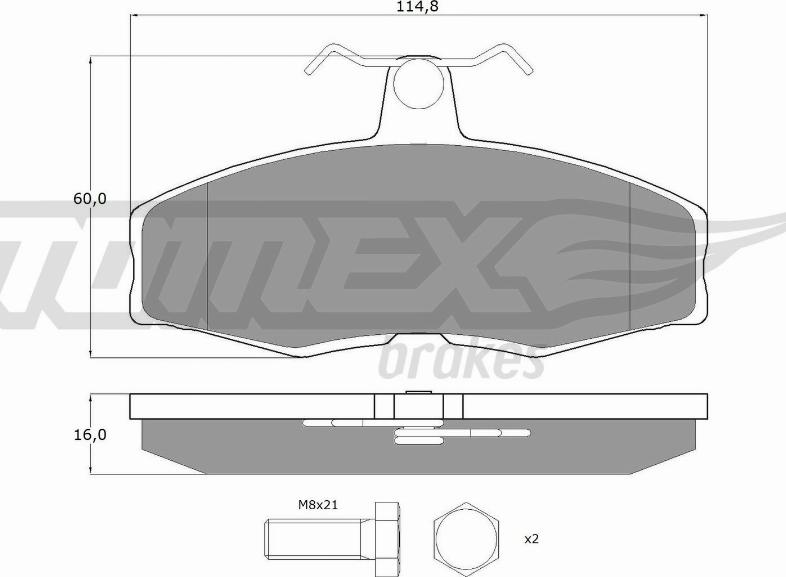 TOMEX brakes TX 10-272 - Kit de plaquettes de frein, frein à disque cwaw.fr