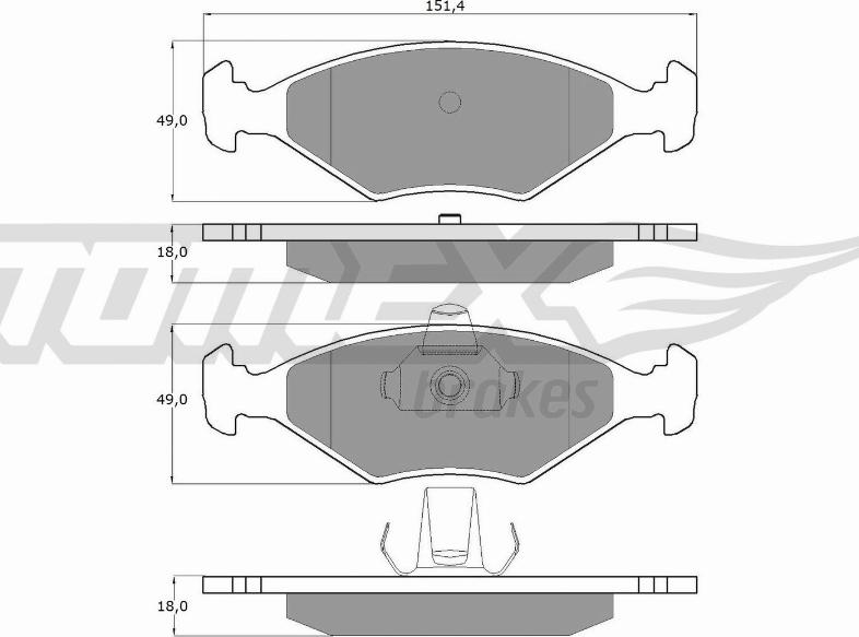 TOMEX brakes TX 10-793 - Kit de plaquettes de frein, frein à disque cwaw.fr