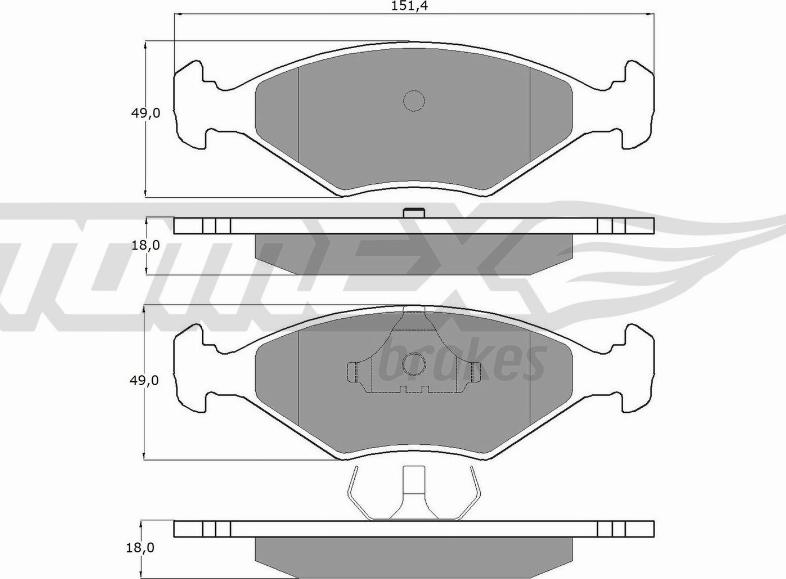 TOMEX brakes TX 10-79 - Kit de plaquettes de frein, frein à disque cwaw.fr