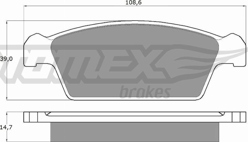 TOMEX brakes TX 10-75 - Kit de plaquettes de frein, frein à disque cwaw.fr