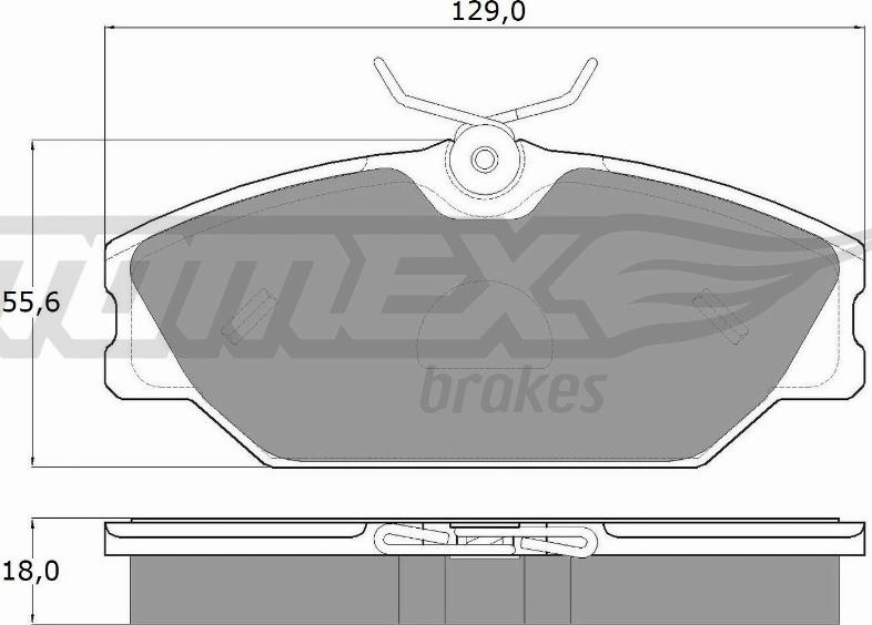 TOMEX brakes TX 10-761 - Kit de plaquettes de frein, frein à disque cwaw.fr