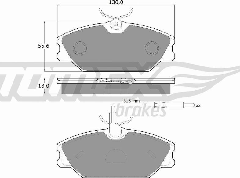 TOMEX brakes TX 10-76 - Kit de plaquettes de frein, frein à disque cwaw.fr