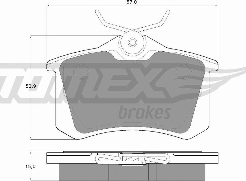 TOMEX brakes TX 10-78 - Kit de plaquettes de frein, frein à disque cwaw.fr