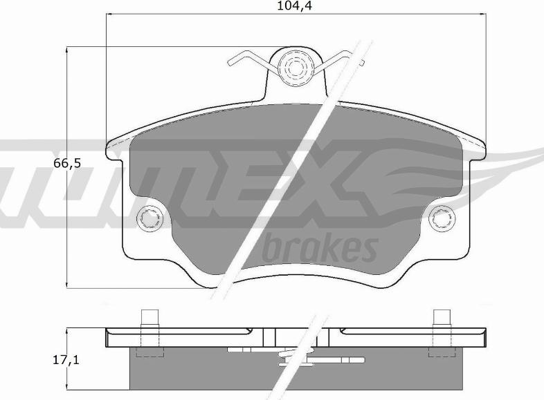 TOMEX brakes TX10-731 - Kit de plaquettes de frein, frein à disque cwaw.fr