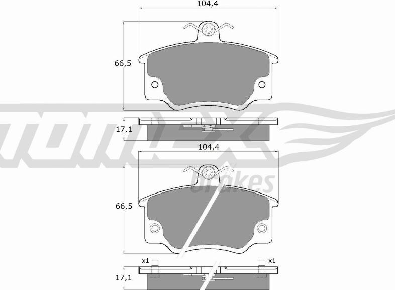 TOMEX brakes TX 10-73 - Kit de plaquettes de frein, frein à disque cwaw.fr