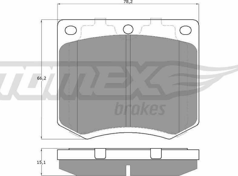 TOMEX brakes TX11-99 - Kit de plaquettes de frein, frein à disque cwaw.fr