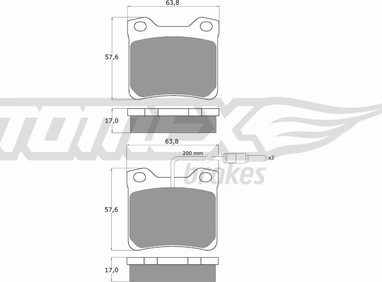 TOMEX brakes TX 11-95 - Kit de plaquettes de frein, frein à disque cwaw.fr