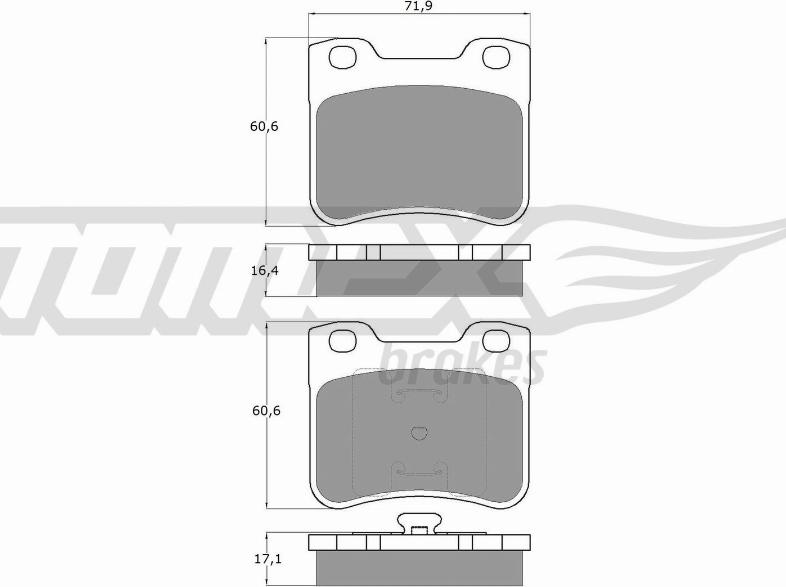 TOMEX brakes TX 11-96 - Kit de plaquettes de frein, frein à disque cwaw.fr