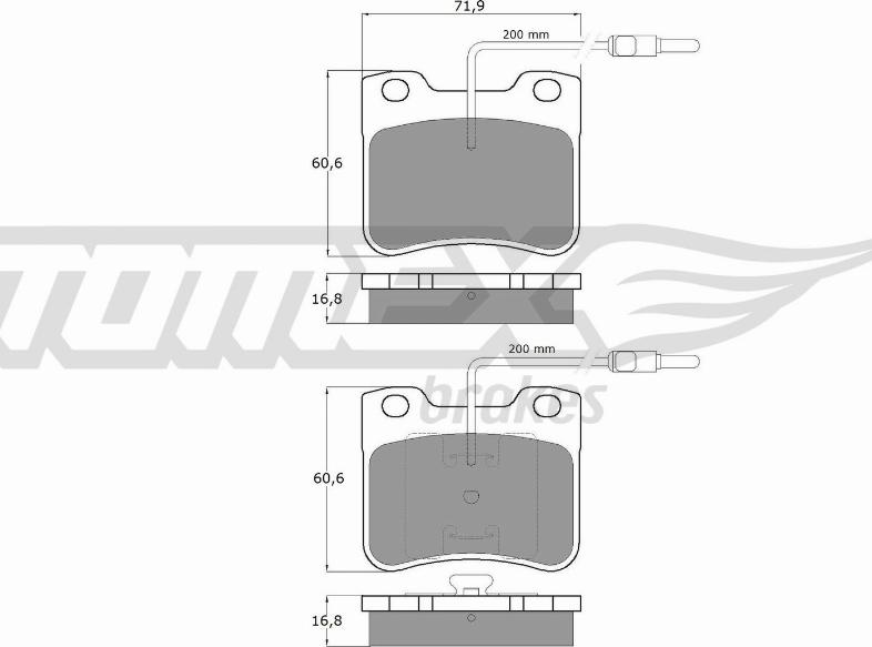 TOMEX brakes TX 11-97 - Kit de plaquettes de frein, frein à disque cwaw.fr