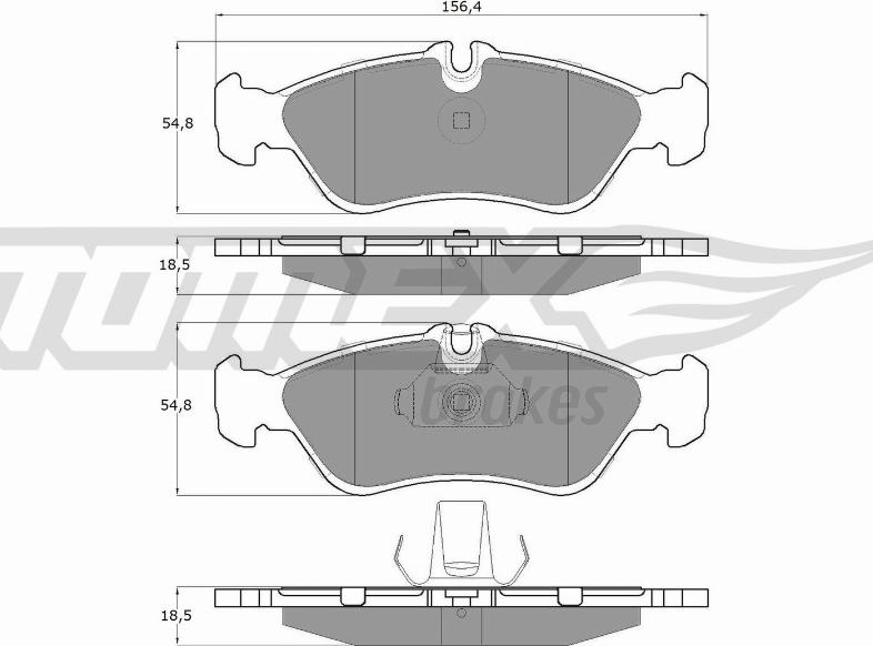 TOMEX brakes TX 11-49 - Kit de plaquettes de frein, frein à disque cwaw.fr