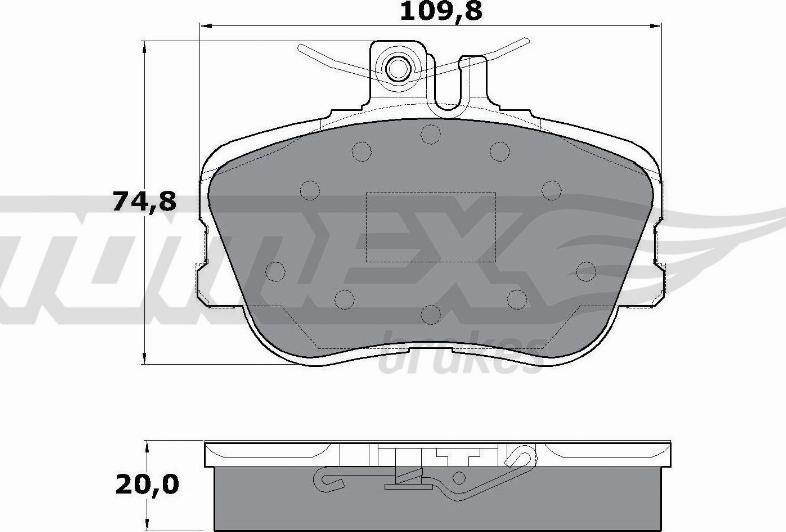 TOMEX brakes TX 11-46 - Kit de plaquettes de frein, frein à disque cwaw.fr