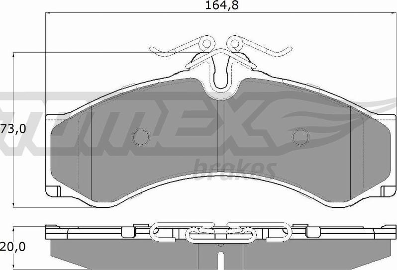 TOMEX brakes TX 11-48 - Kit de plaquettes de frein, frein à disque cwaw.fr