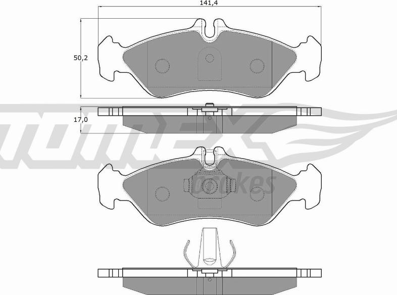 TOMEX brakes TX 11-50 - Kit de plaquettes de frein, frein à disque cwaw.fr