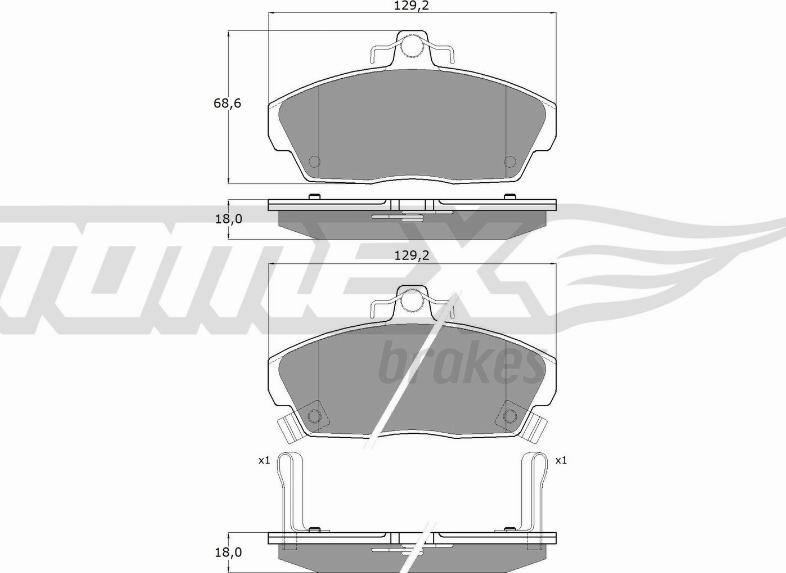 TOMEX brakes TX 11-51 - Kit de plaquettes de frein, frein à disque cwaw.fr