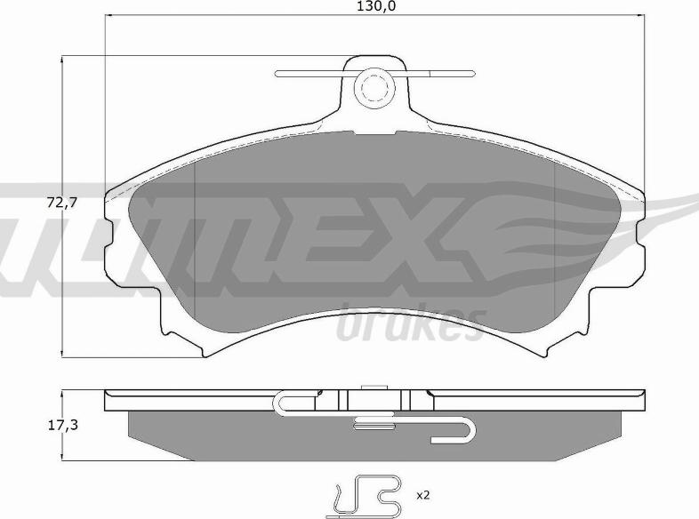 TOMEX brakes TX 11-521 - Kit de plaquettes de frein, frein à disque cwaw.fr