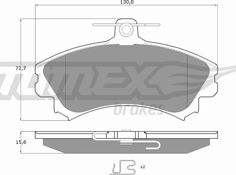 TOMEX brakes TX 11-52 - Kit de plaquettes de frein, frein à disque cwaw.fr