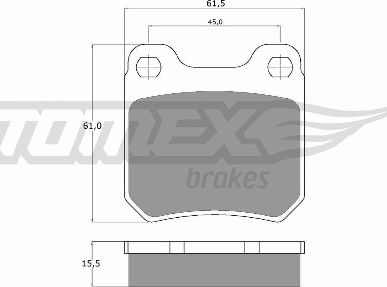 TOMEX brakes TX 11-60 - Kit de plaquettes de frein, frein à disque cwaw.fr