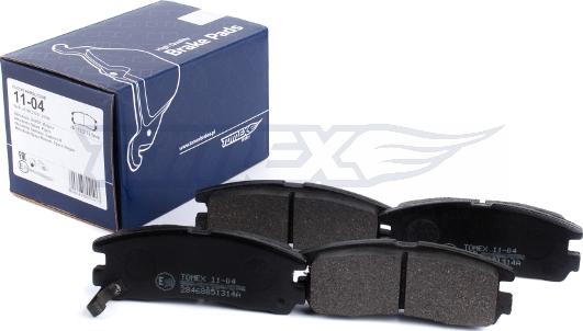 TOMEX brakes TX 11-04 - Kit de plaquettes de frein, frein à disque cwaw.fr