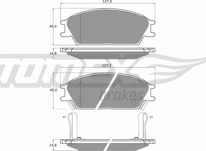 TOMEX brakes TX 11-05 - Kit de plaquettes de frein, frein à disque cwaw.fr