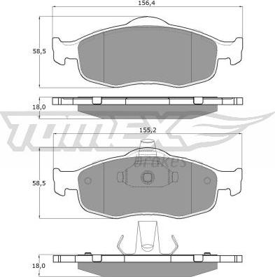 TOMEX brakes TX 11-19 - Kit de plaquettes de frein, frein à disque cwaw.fr