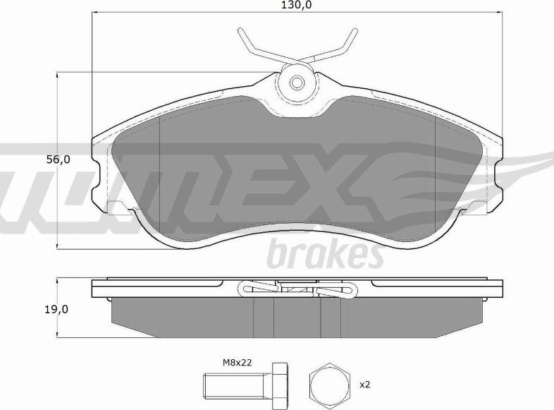 TOMEX brakes TX 11-121 - Kit de plaquettes de frein, frein à disque cwaw.fr