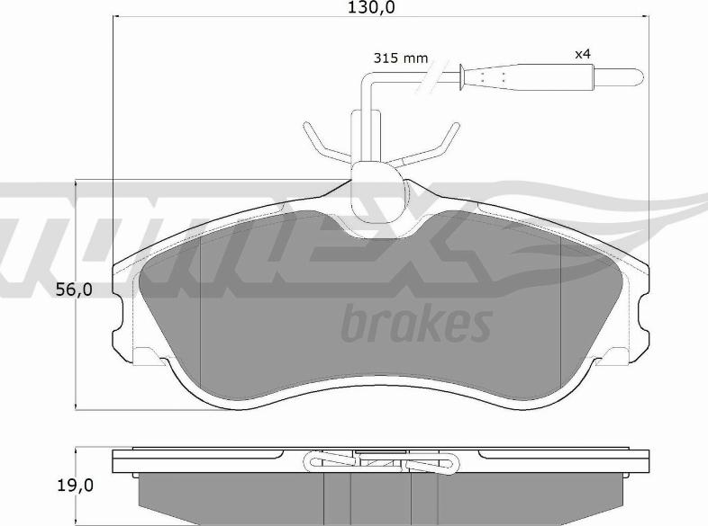 TOMEX brakes TX 11-12 - Kit de plaquettes de frein, frein à disque cwaw.fr