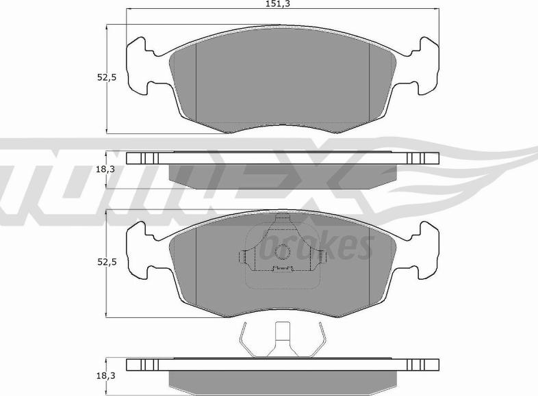 TOMEX brakes TX 11-85 - Kit de plaquettes de frein, frein à disque cwaw.fr