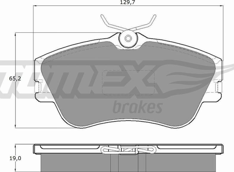 TOMEX brakes TX 11-82 - Kit de plaquettes de frein, frein à disque cwaw.fr