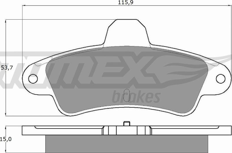 TOMEX brakes TX 11-20 - Kit de plaquettes de frein, frein à disque cwaw.fr