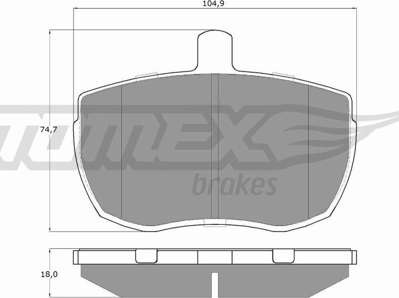 TOMEX brakes TX11-21 - Kit de plaquettes de frein, frein à disque cwaw.fr