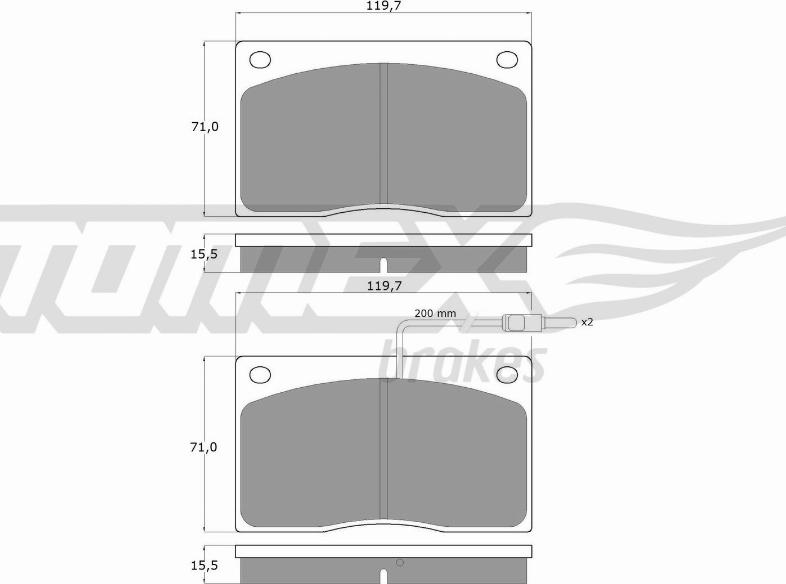 TOMEX brakes TX 11-74 - Kit de plaquettes de frein, frein à disque cwaw.fr