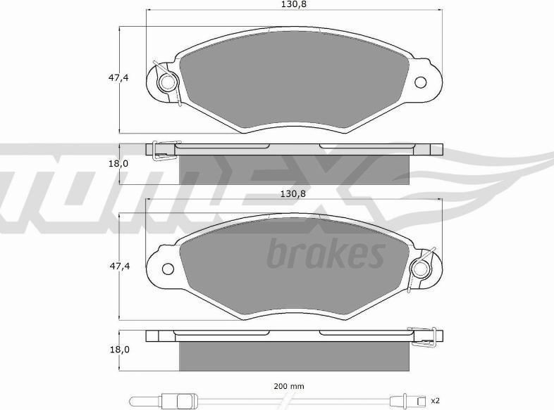 TOMEX brakes TX 11-751 - Kit de plaquettes de frein, frein à disque cwaw.fr