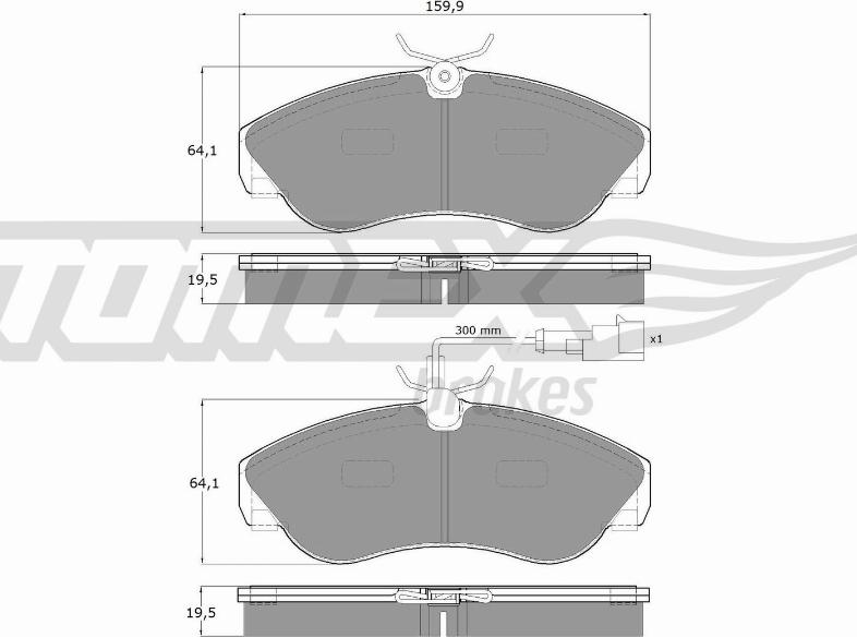 TOMEX brakes TX 11-731 - Kit de plaquettes de frein, frein à disque cwaw.fr