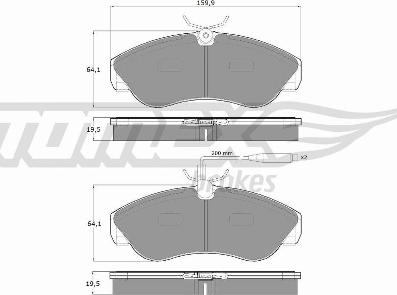 TOMEX brakes TX 11-73 - Kit de plaquettes de frein, frein à disque cwaw.fr