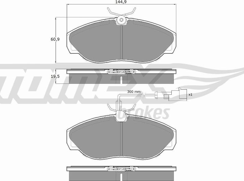 TOMEX brakes TX 11-721 - Kit de plaquettes de frein, frein à disque cwaw.fr