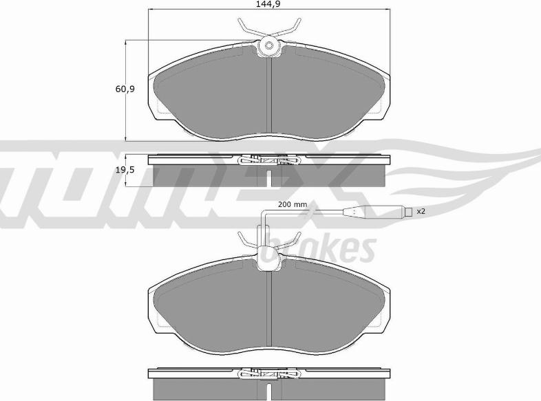 TOMEX brakes TX 11-72 - Kit de plaquettes de frein, frein à disque cwaw.fr