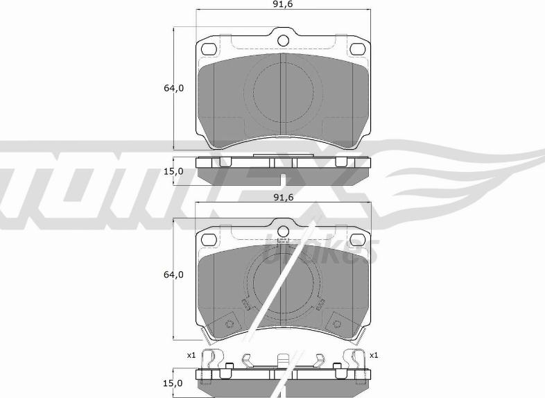 TOMEX brakes TX 11-77 - Kit de plaquettes de frein, frein à disque cwaw.fr