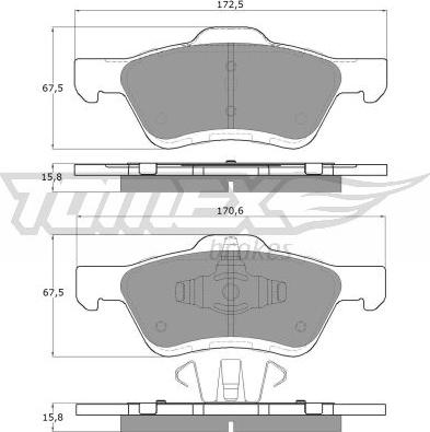 TOMEX brakes TX 18-94 - Kit de plaquettes de frein, frein à disque cwaw.fr