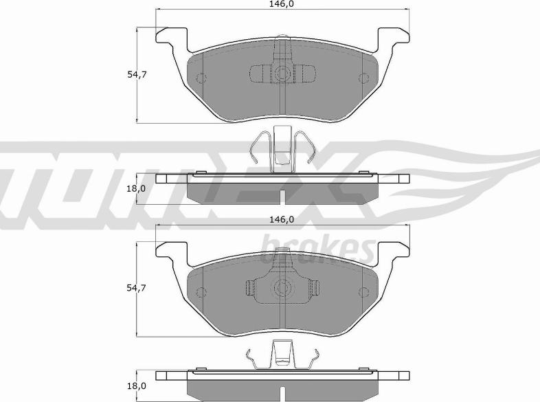 TOMEX brakes TX 18-95 - Kit de plaquettes de frein, frein à disque cwaw.fr