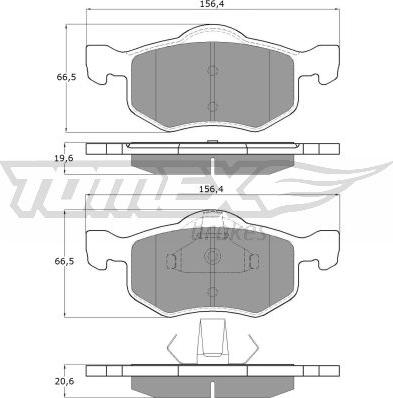 TOMEX brakes TX 18-93 - Kit de plaquettes de frein, frein à disque cwaw.fr