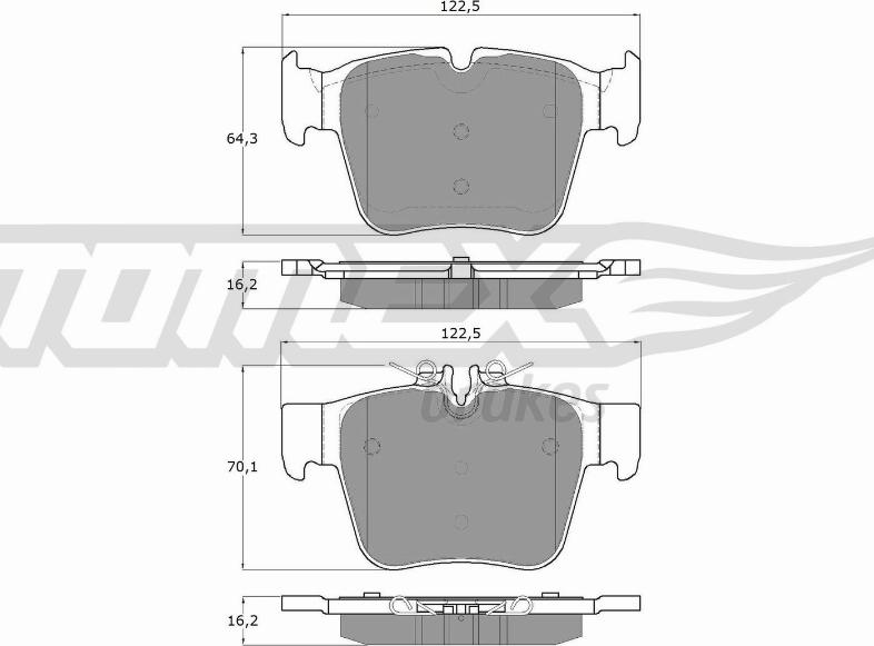 TOMEX brakes TX 18-54 - Kit de plaquettes de frein, frein à disque cwaw.fr