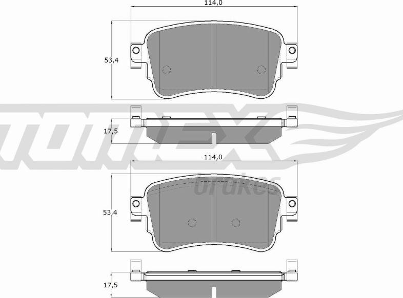 TOMEX brakes TX 18-64 - Kit de plaquettes de frein, frein à disque cwaw.fr