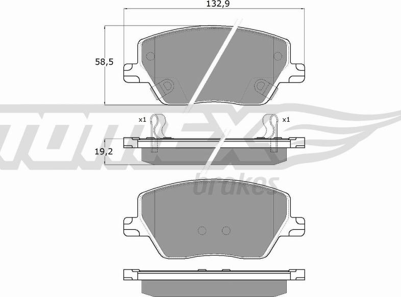 TOMEX brakes TX 18-09 - Kit de plaquettes de frein, frein à disque cwaw.fr