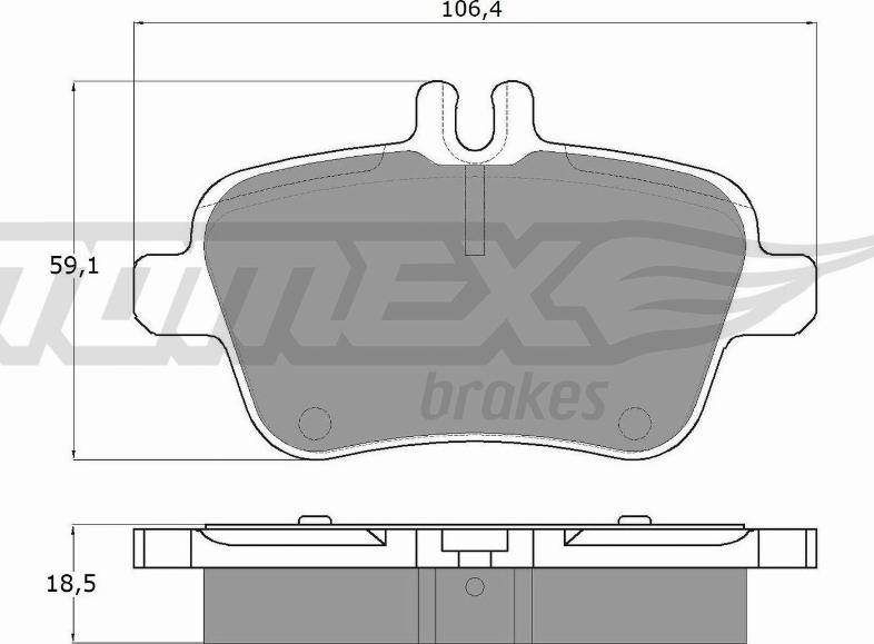 TOMEX brakes TX 18-08 - Kit de plaquettes de frein, frein à disque cwaw.fr