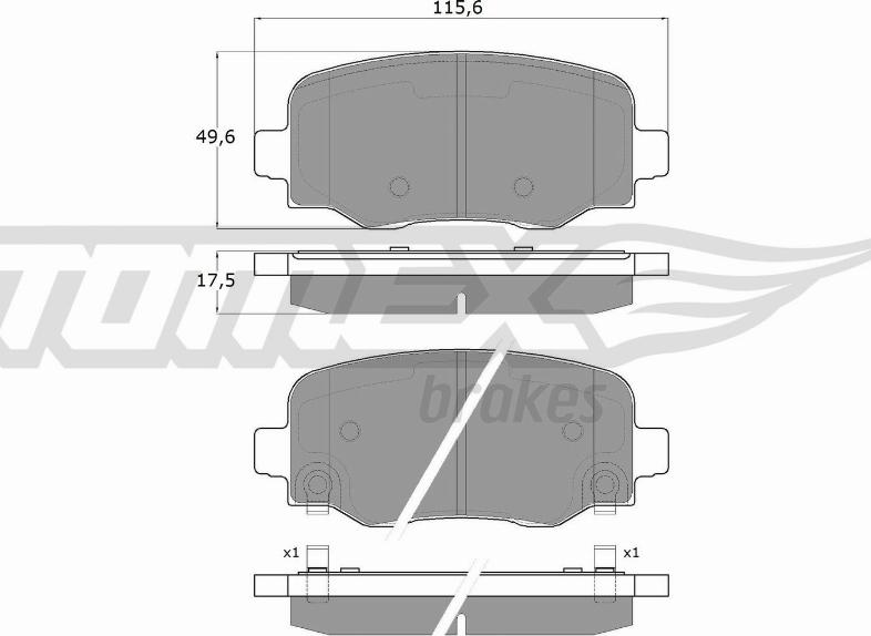 TOMEX brakes TX 18-19 - Kit de plaquettes de frein, frein à disque cwaw.fr